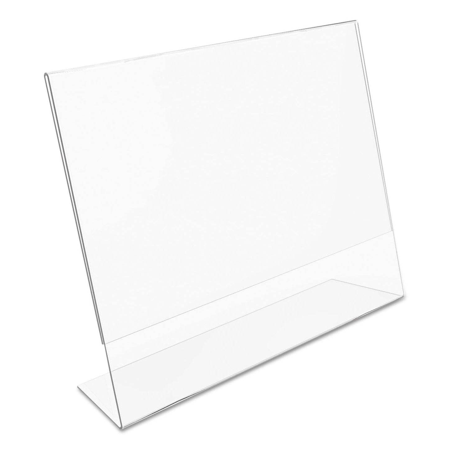 Deflecto Classic Image Slanted Sign Holder, Landscaped, 11 x 8.5 Insert, Clear (66701)