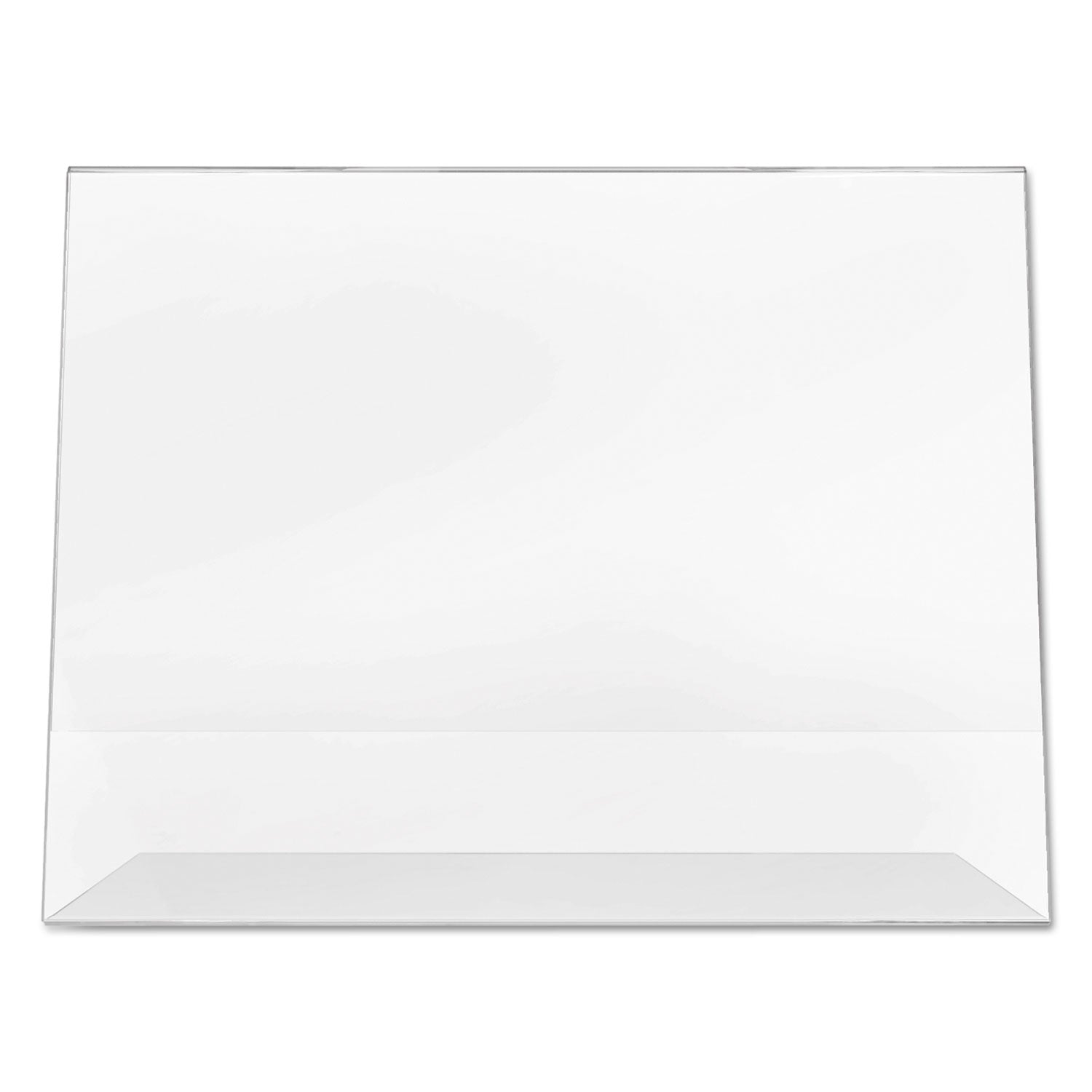 Deflecto Classic Image Slanted Sign Holder, Landscaped, 11 x 8.5 Insert, Clear (66701)