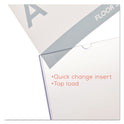 Deflecto Superior Image Slanted Sign Holder, Portrait, 8.5 x 11 Insert, Clear (590101)