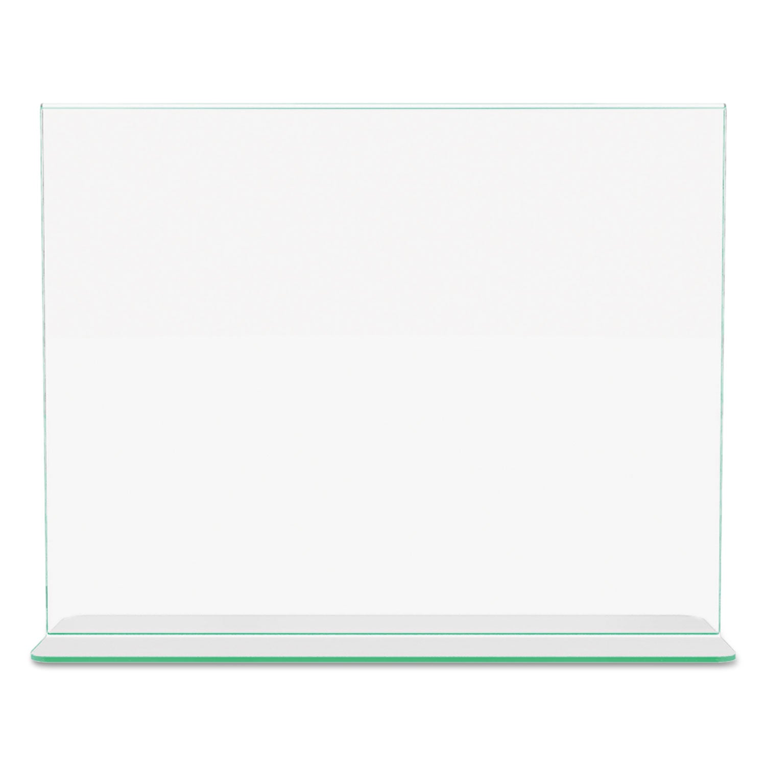 Deflecto Superior Image Premium Green Edge Sign Holders, 11 x 8.5 Insert, Clear/Green (5991890)