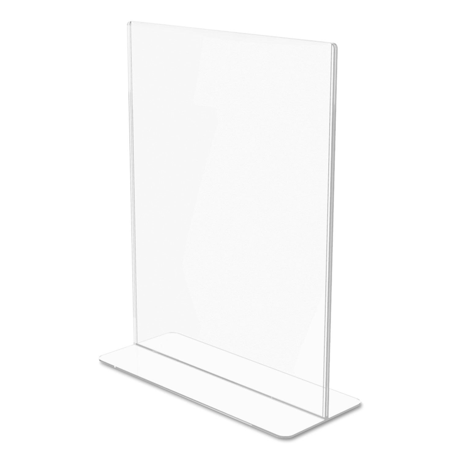 Deflecto Superior Image Double Sided Sign Holder, 8.5 x 11 Insert, Clear (590801)