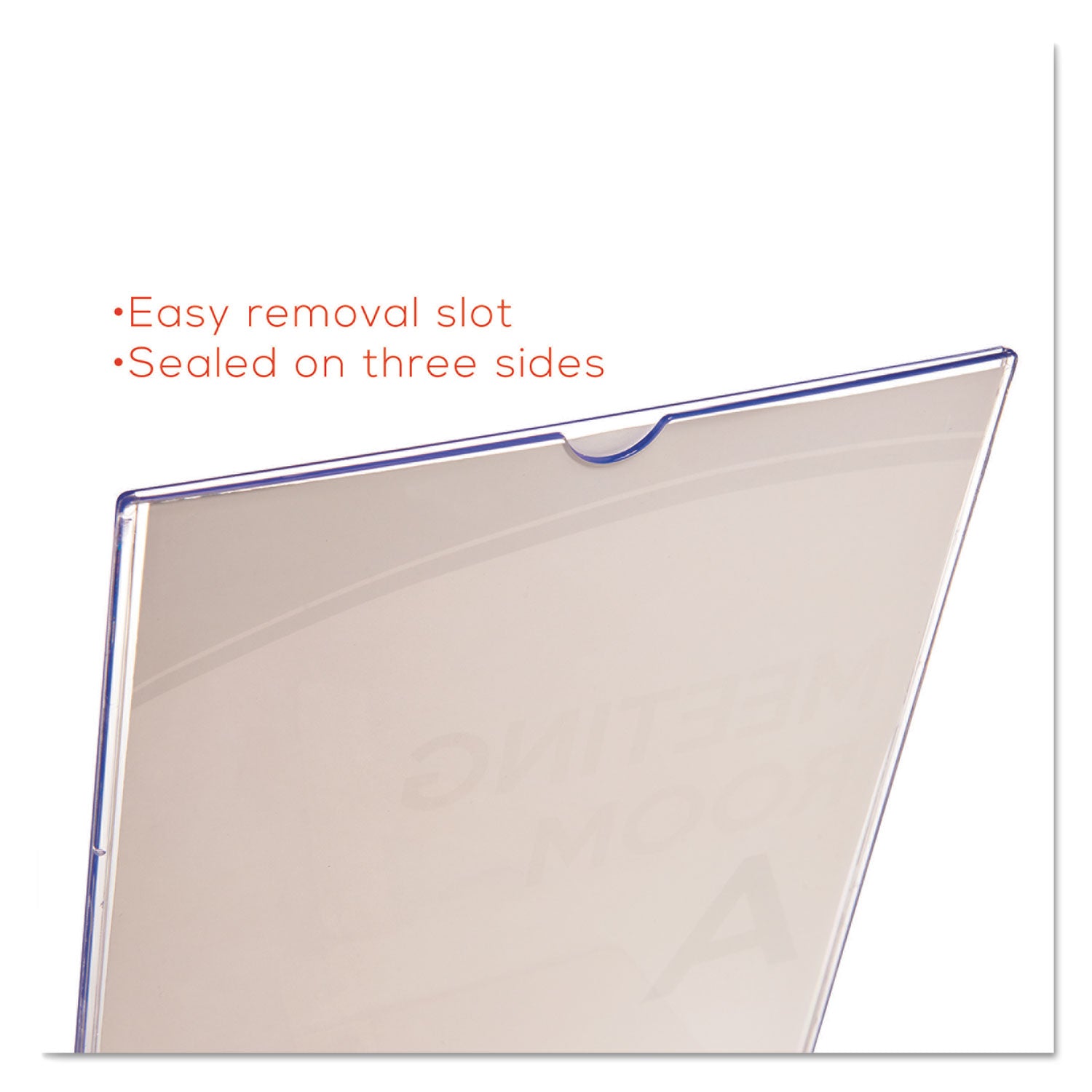 Deflecto Superior Image Double Sided Sign Holder, 8.5 x 11 Insert, Clear (590801)