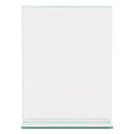 Deflecto Superior Image Premium Green Edge Sign Holders, 8.5 x 11 Insert, Clear/Green (5991790)