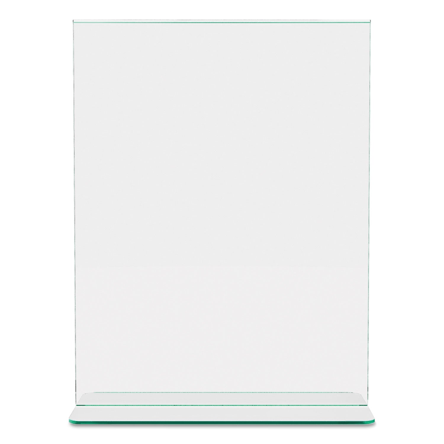 Deflecto Superior Image Premium Green Edge Sign Holders, 8.5 x 11 Insert, Clear/Green (5991790)