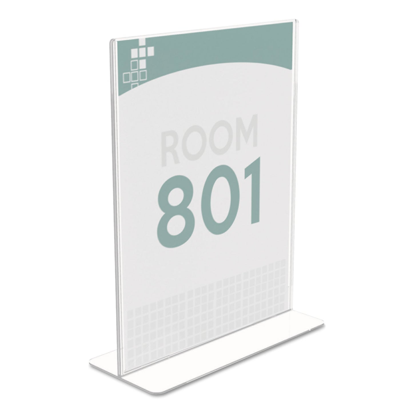 Deflecto Superior Image Double Sided Sign Holder, 8.5 x 11 Insert, Clear (590801)