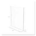 Deflecto Superior Image Double Sided Sign Holder, 8.5 x 11 Insert, Clear (590801)