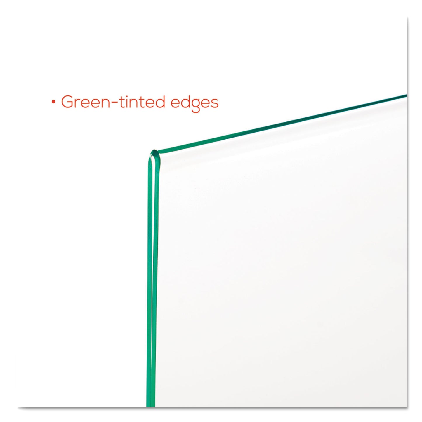 Deflecto Superior Image Premium Green Edge Sign Holders, 8.5 x 11 Insert, Clear/Green (5991790)