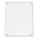 Deflecto Superior Image Beveled Edge Sign Holder, Letter Insert, Clear/Green-Tinted Edges (799693)