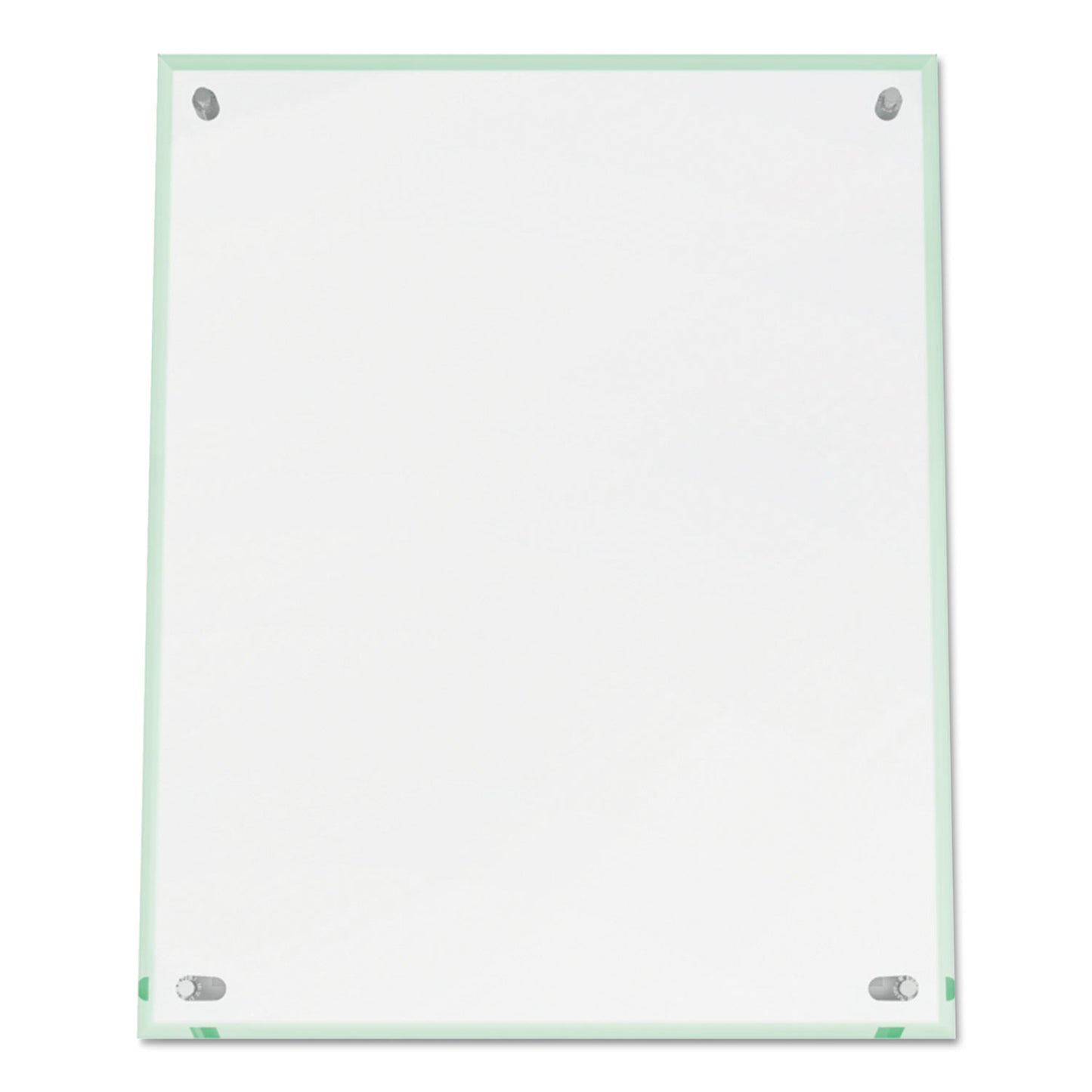 Deflecto Superior Image Beveled Edge Sign Holder, Letter Insert, Clear/Green-Tinted Edges (799693)