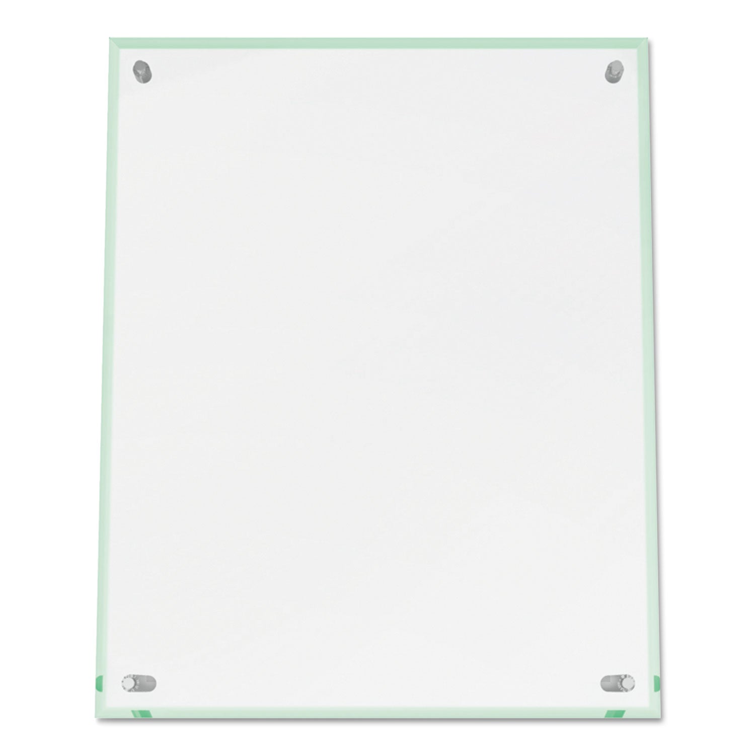 Deflecto Superior Image Beveled Edge Sign Holder, Letter Insert, Clear/Green-Tinted Edges (799693)