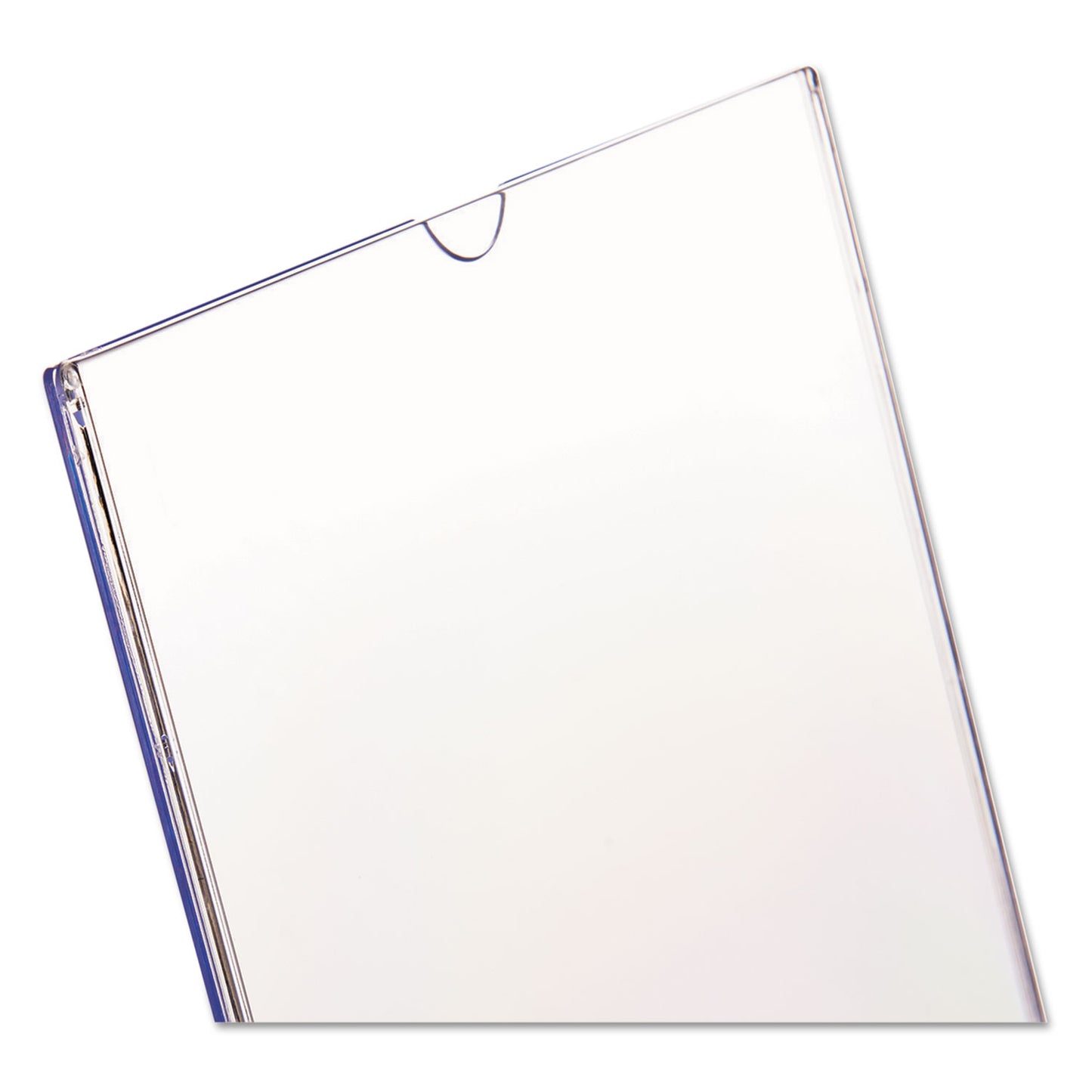 Deflecto Superior Image Slanted Sign Holder, Portrait, 8.5 x 11 Insert, Clear (590101)