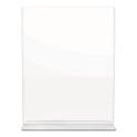 Deflecto Superior Image Double Sided Sign Holder, 8.5 x 11 Insert, Clear (590801)