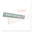 Deflecto Superior Image Cubicle Nameplate Sign Holder, 8.5 x 2 Insert, Clear (587501)