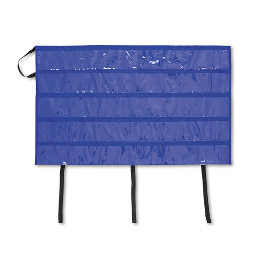 Carson-Dellosa Border Storage Pocket Chart, 41" x 24.5", Blue/Clear (CD5652)