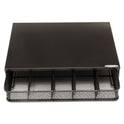 Safco One Drawer Hospitality Organizer, 5 Compartments, 12.5 x 11.25 x 3.25, Black (3274BL)