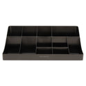 Mind Reader 11-Compartment Coffee Condiment Organizer, 18.25 x 6.63 x 9.78, Black (COMORGBLK)