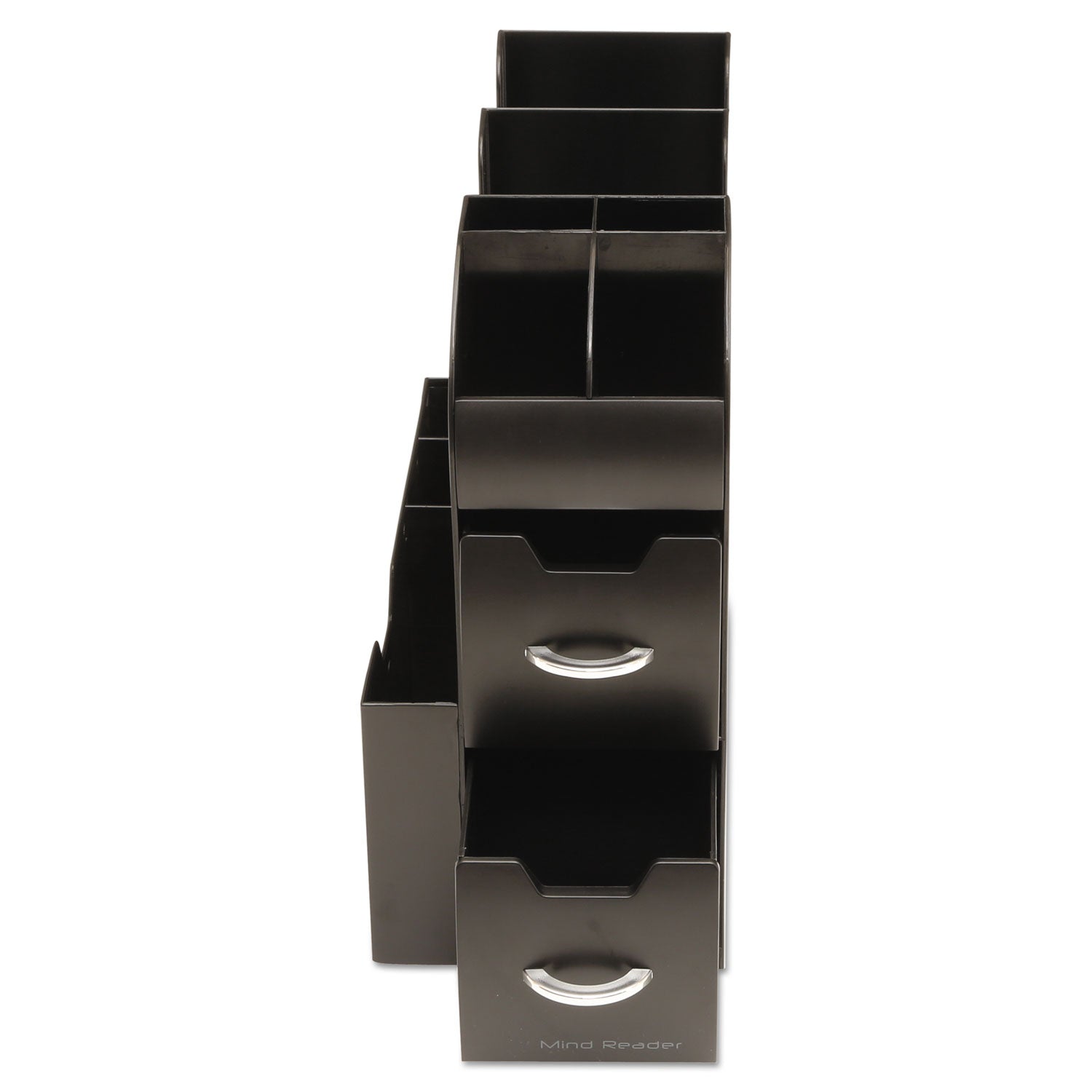 Mind Reader Coffee Condiment Caddy Organizer, 10 Compartments, 5.4 x 11 x 12.6, Black (CAD01BLK)