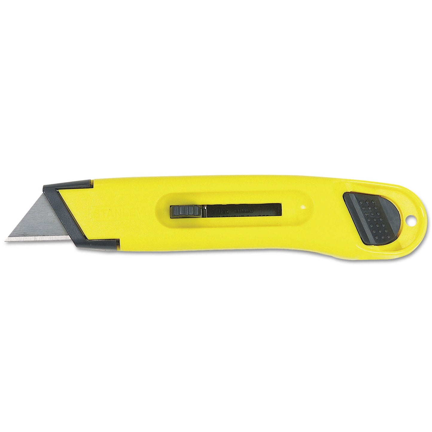 Stanley Plastic Light-Duty Utility Knife with Retractable Blade, 6" Plastic Handle, Yellow (10065)