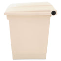 Rubbermaid Commercial Indoor Utility Step-On Waste Container, 8 gal, Plastic, Beige (6143BEI)