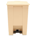 Rubbermaid Commercial Indoor Utility Step-On Waste Container, 12 gal, Plastic, Beige (6144BEI)