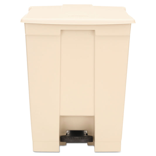 Rubbermaid Commercial Legacy Step-On Receptacle, 18 gal, Polyethylene, Beige (614500BG)