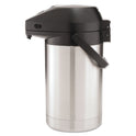 BUNN 2.5 Liter Lever Action Airpot, Stainless Steel/Black (AIRPOT25)