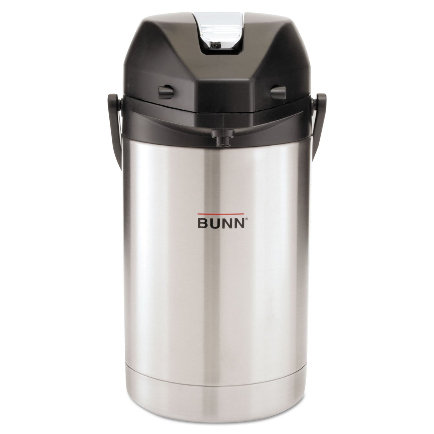 BUNN 2.5 Liter Lever Action Airpot, Stainless Steel/Black (AIRPOT25)