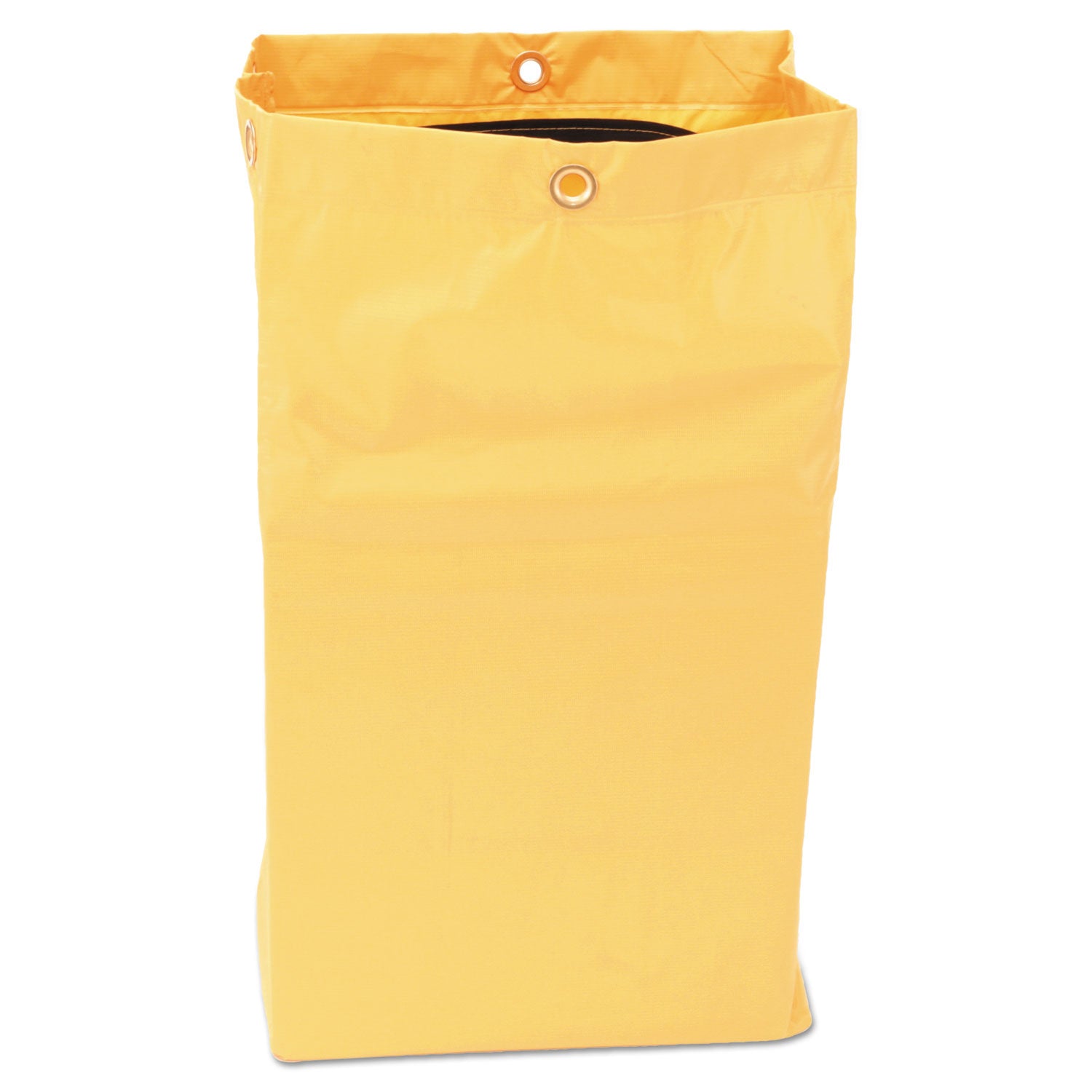 Zippered Vinyl Cleaning Cart Bag for Rubbermaid Commercial 6173-88, 24 gal, 17.25" x 10.5" x 30.5", Yellow (1966719)