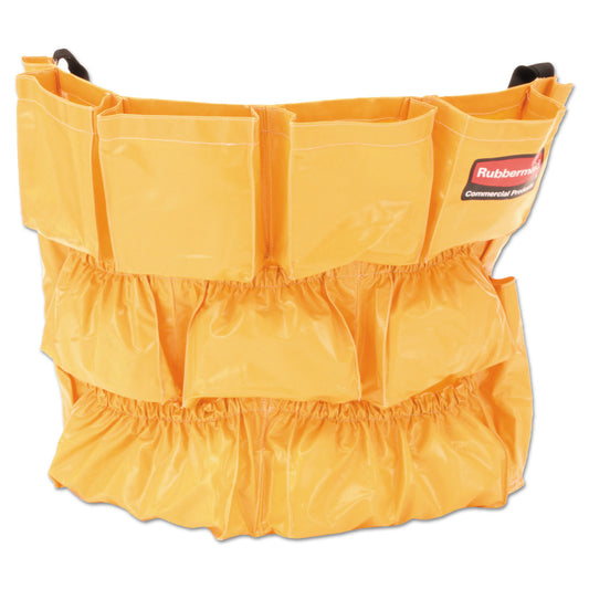 Rubbermaid Commercial Brute Caddy Bag, 12 Compartments, Yellow (264200YW)