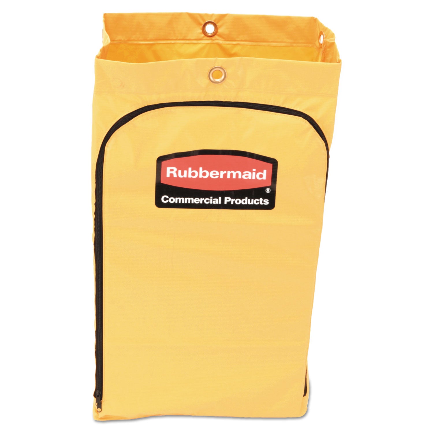 Zippered Vinyl Cleaning Cart Bag for Rubbermaid Commercial 6173-88, 24 gal, 17.25" x 10.5" x 30.5", Yellow (1966719)