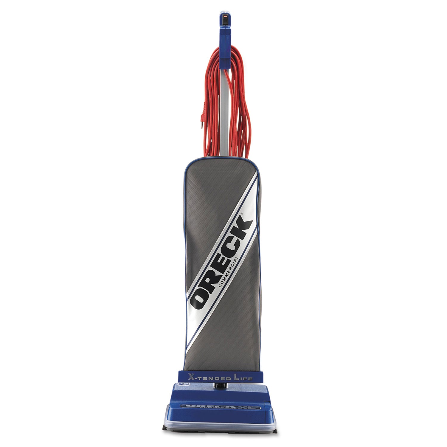 Oreck XL Upright Vacuum, 12" Cleaning Path, Gray/Blue (XL2100RHS)