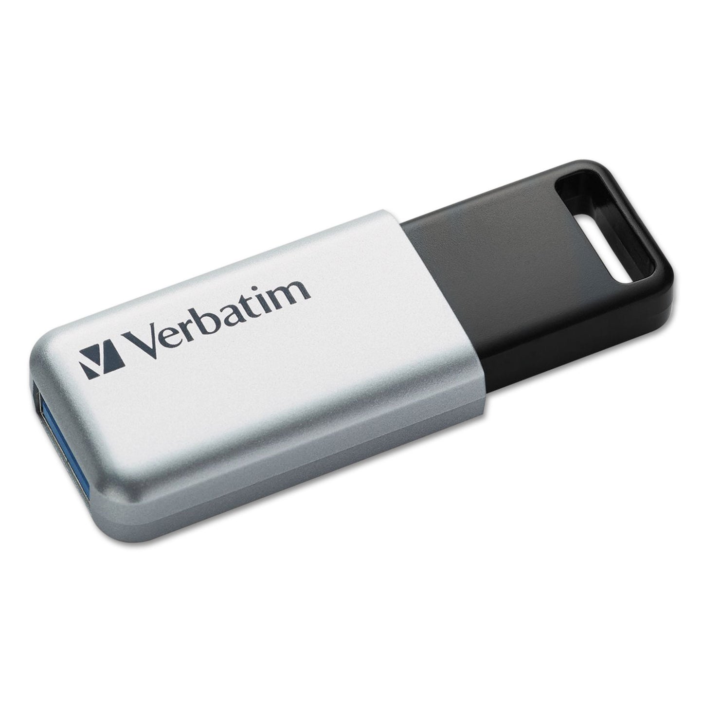 Verbatim Store 'n' Go Secure Pro USB Flash Drive with AES 256 Encryption, 32 GB, Silver (98665)