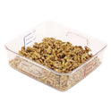 Rubbermaid Commercial SpaceSaver Square Containers, 2 qt, 8.8 x 8.75 x 2.7, Clear, Plastic (6302CLE)