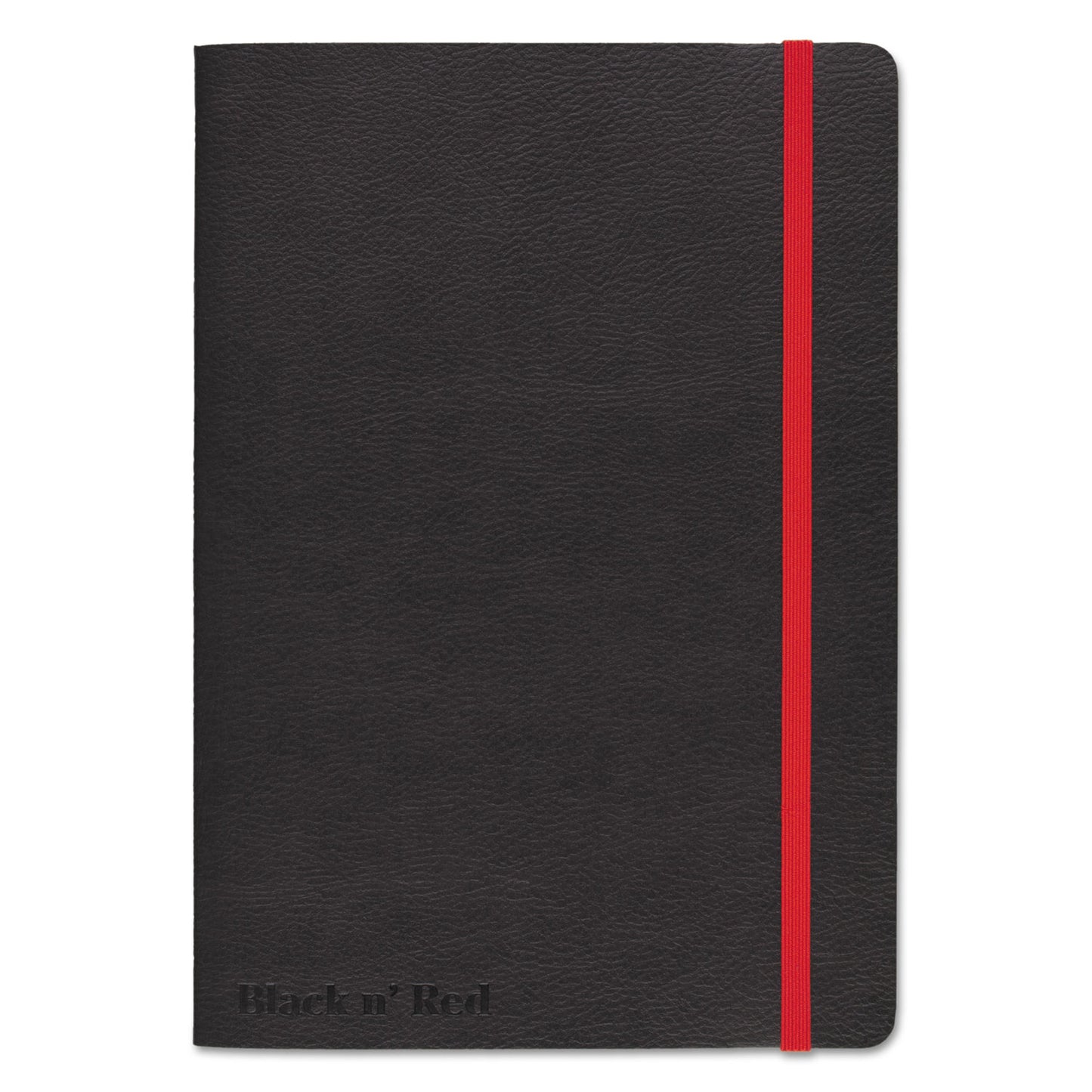  Red Flexible Cover Casebound Notebooks, SCRIBZEE Compatible, 1-Subject, Wide/Legal Rule, Black Cover, (71) 8.25 x 5.75 Sheets (400065000)