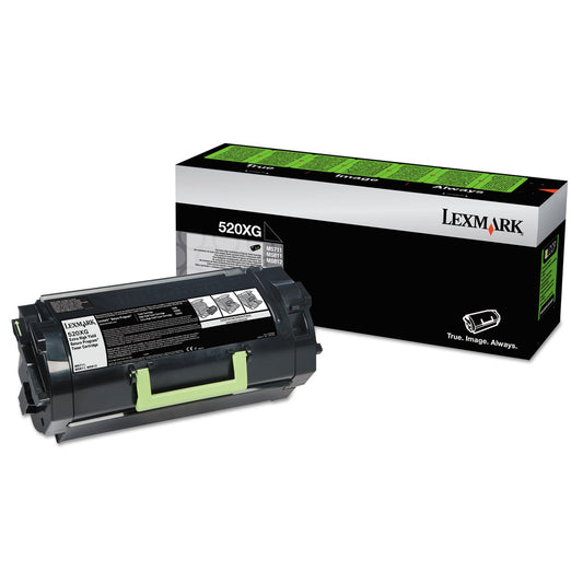 Lexmark 52D0X0G Return Program Extra High-Yield Toner, 45,000 Page-Yield, Black