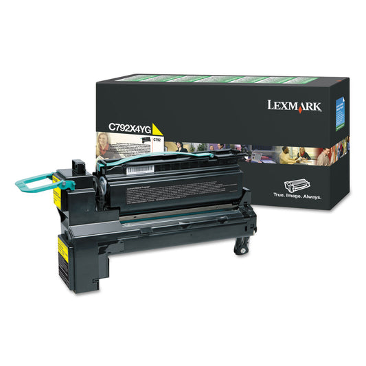 Lexmark C792X4YG Return Program Extra High-Yield Toner, 17,000 Page-Yield, Yellow