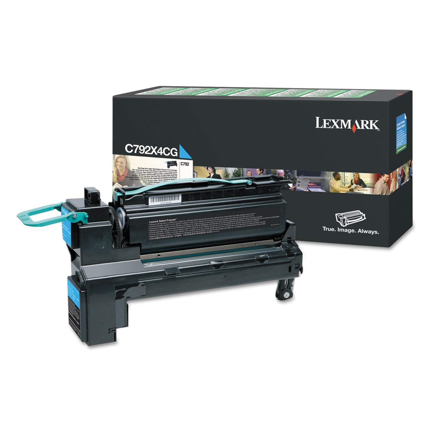Lexmark C792X4CG Return Program Extra High-Yield Toner, 17,000 Page-Yield, Cyan