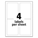 Avery White Shipping Labels-Bulk Packs, Inkjet/Laser Printers, 3.5 x 5, White, 4/Sheet, 250 Sheets/Box (95935)