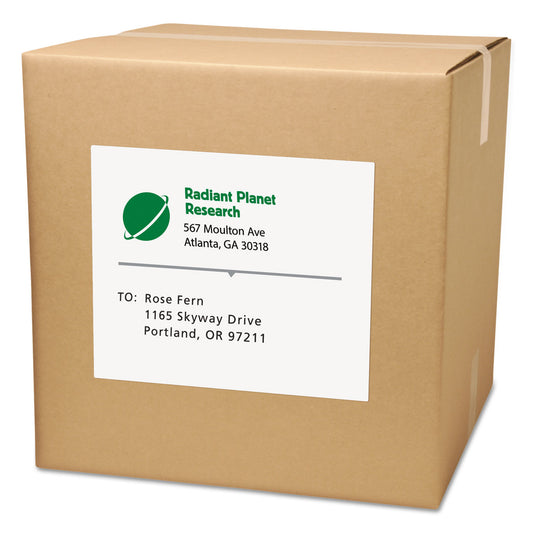 Avery White Shipping Labels-Bulk Packs, Inkjet/Laser Printers, 8.5 x 11, White, 250/Box (95920)