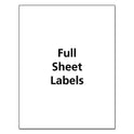 Avery White Shipping Labels-Bulk Packs, Inkjet/Laser Printers, 8.5 x 11, White, 250/Box (95920)