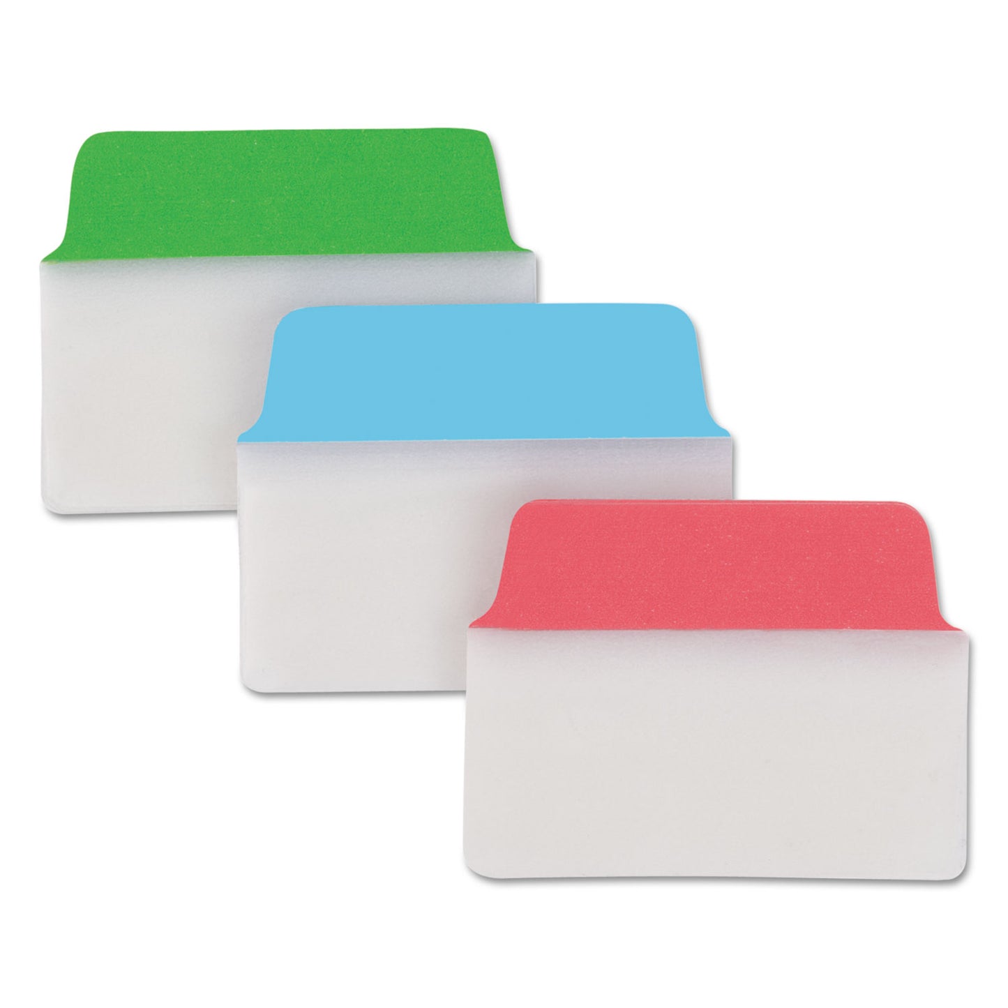 Avery Ultra Tabs Repositionable Tabs, Standard: 2" x 1.5", 1/5-Cut, Assorted Colors (Blue, Green and Red), 48/Pack (74757)