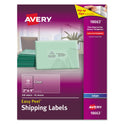 Avery Matte Clear Easy Peel Mailing Labels w/ Sure Feed Technology, Inkjet Printers, 2 x 4, Clear, 10/Sheet, 10 Sheets/Pack (18663)