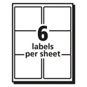 Avery Matte Clear Easy Peel Mailing Labels w/ Sure Feed Technology, Laser Printers, 3.33 x 4, Clear, 6/Sheet, 10 Sheets/Pack (15664)