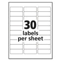 Avery Matte Clear Easy Peel Mailing Labels w/ Sure Feed Technology, Inkjet Printers, 1 x 2.63, Clear, 30/Sheet, 10 Sheets/Pack (18660)