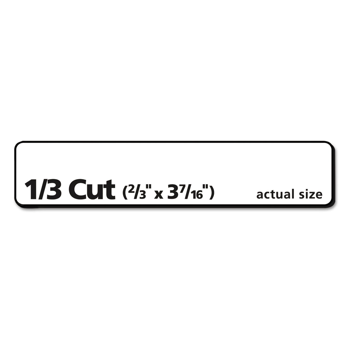 Avery EcoFriendly Permanent File Folder Labels, 0.66 x 3.44, White, 30/Sheet, 25 Sheets/Pack (48266)