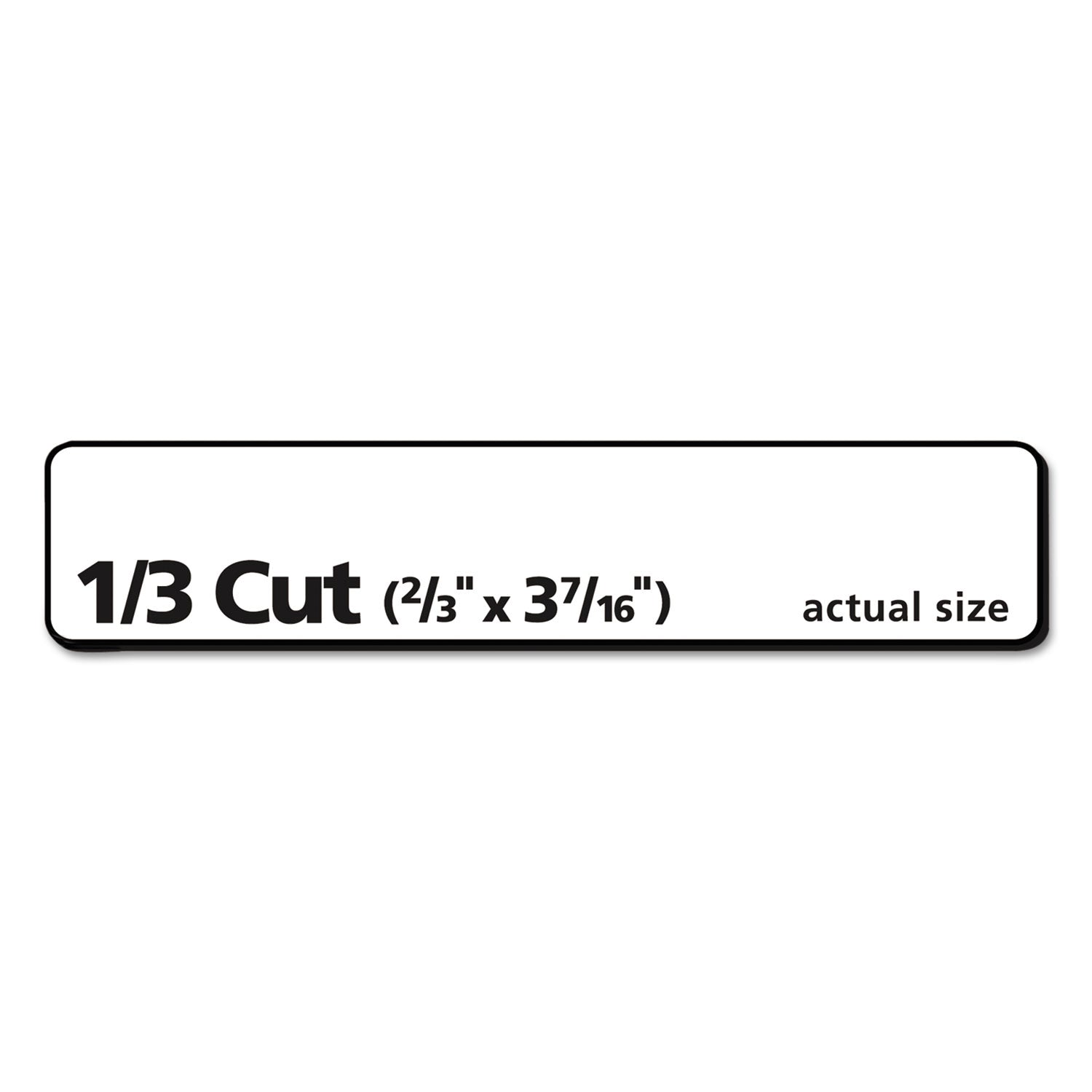 Avery EcoFriendly Permanent File Folder Labels, 0.66 x 3.44, White, 30/Sheet, 25 Sheets/Pack (48266)