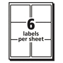 Avery Matte Clear Easy Peel Mailing Labels w/ Sure Feed Technology, Inkjet Printers, 3.33 x 4, Clear, 6/Sheet, 10 Sheets/Pack (18664)