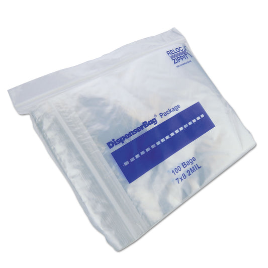 Fantapak Plastic Zipper Bags, 32 oz, 7" x 8", Clear, 1,000 Bags/Box, 2 Boxes/Carton (MGZ2P0708)