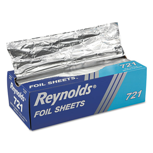 Reynolds Pop-Up Interfolded Aluminum Foil Sheets, 10.75 x 12, 500 Sheets/Box (721BX)