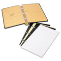 Wilson Jones Looseleaf Corporation Minute Book, 1-Subject, Unruled, Black/Gold Cover, (250) 14 x 8.5 Sheets (039531)